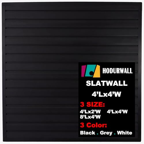 Slatwall Panels 4'x4' Garage Organization System