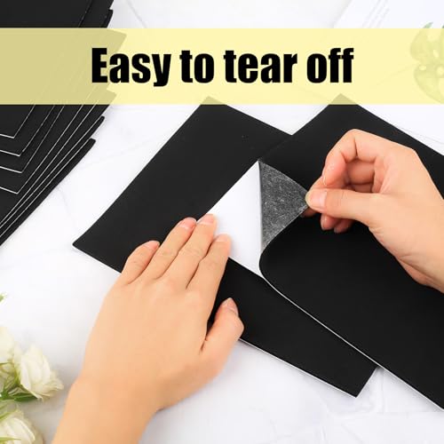 7 STK Moosgummi Selbstklebend 3mm x 250mm x 200mm,Selbstklebende Schaumstoffplatte Schwarz, Antirutsch Eva Schaumstoff Platten,Schaumstoffmatten, rutschfeste Moosgummi Polster für Möbel DIY Basteln