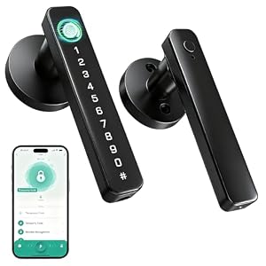 Serrure de Porte Intelligente 5 en 1 avec Empreinte Digitale