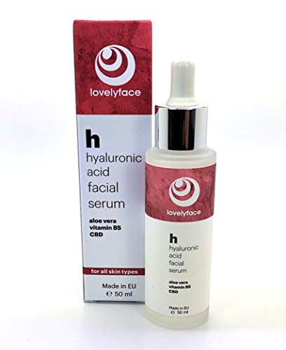 Lovelyface Hyaluronsäure Serum mit natürlicher Aloe Vera und CBD ist die optimale Unterstützung zur Regeneration, Revitalisierung und Straffung der Haut Cover