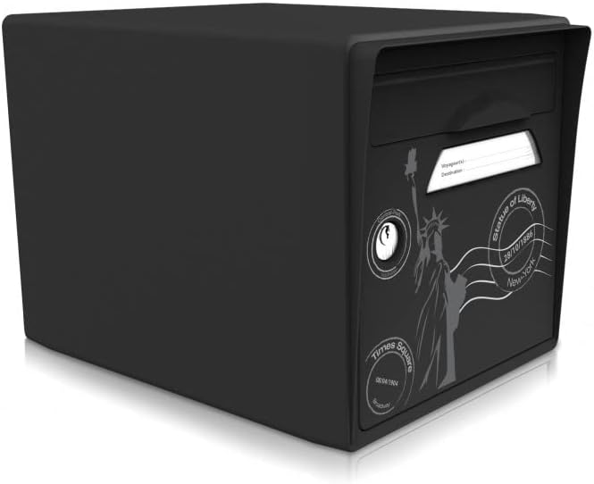 Letter Box 1 Door New York Black