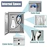Stainless Steel EV Charger Box, Outdoor Weatherproof Enclosure for Electric Car Charging Station, Universal Floor Pedestal, Durable Silver Design #4