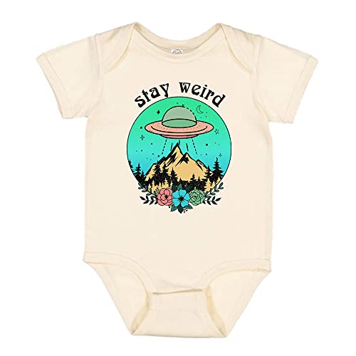 Image of Stay Weird Alien UFO Baby Infant Bodysuit