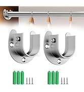 Amazon｜DRERIO ポール 固定 金具 ロッド25mm対応 クローゼット U字