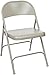 National Public Seating NPS 50 Series Metal All-Steel Folding Chair, Gray, 4/Pack (52/4)