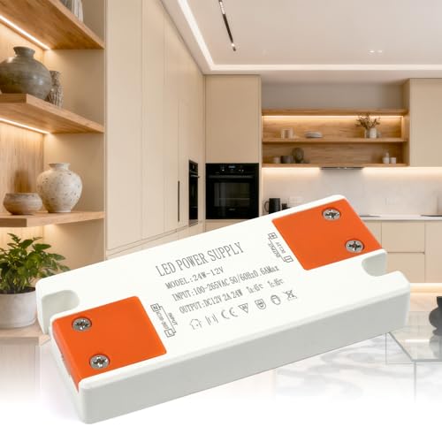 KSIBNW Netzteil 12V 2A LED Trafo 230V auf 12V 2A 24W Transformator Driver 12Volt Treiber AC/DC Konstantspannungs Niedervolttrafo Extra Dünn Linearantrieb für LED Streifen Nicht Dimmbar