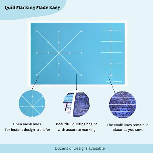 Full Line Stencil -Machine Quilting Guide- Template for Blocks and Borders for Free Motion Quilting, Domestic Machine Quilting, Hand Quilting, Long-Arm Quilting (30595) - Thumbnail 3