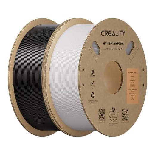 ⚡ Creality Hyper ABS Filament 1.75mm 2KG, High-Temperature Resistant, High Impact Strength, Stable Printing Performance, +/- 0.05mm Accuracy（Black&White