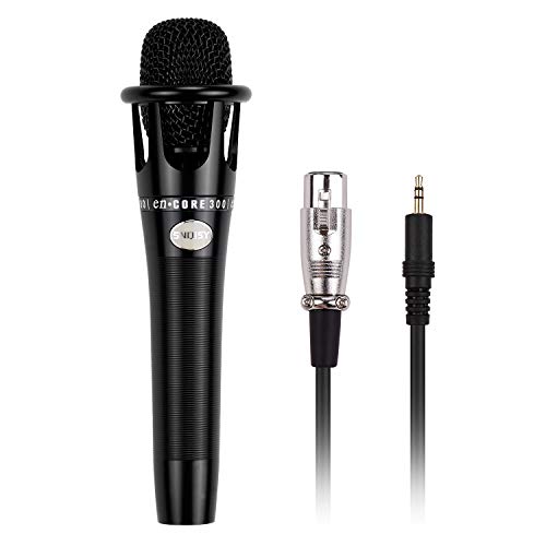 lifcasual Microfone Vocal Condensador Cardióide Estrutura Metálica XLR de 3 pinos para TRS de 3,5 mm