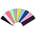DoGeek-10 Piezas Estiramiento Elástico Cintas de Pelo Yoga Diademas de Algodón para Adolescentes, Niñas y Mujeres (10 pcs-Pure)