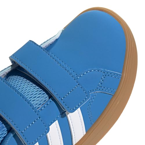 adidas Mixte Enfant Vs Pace 2.0 Hook and Loop Kids Shoes, Bright Blue/FTWR white/GUM10, 28 EU