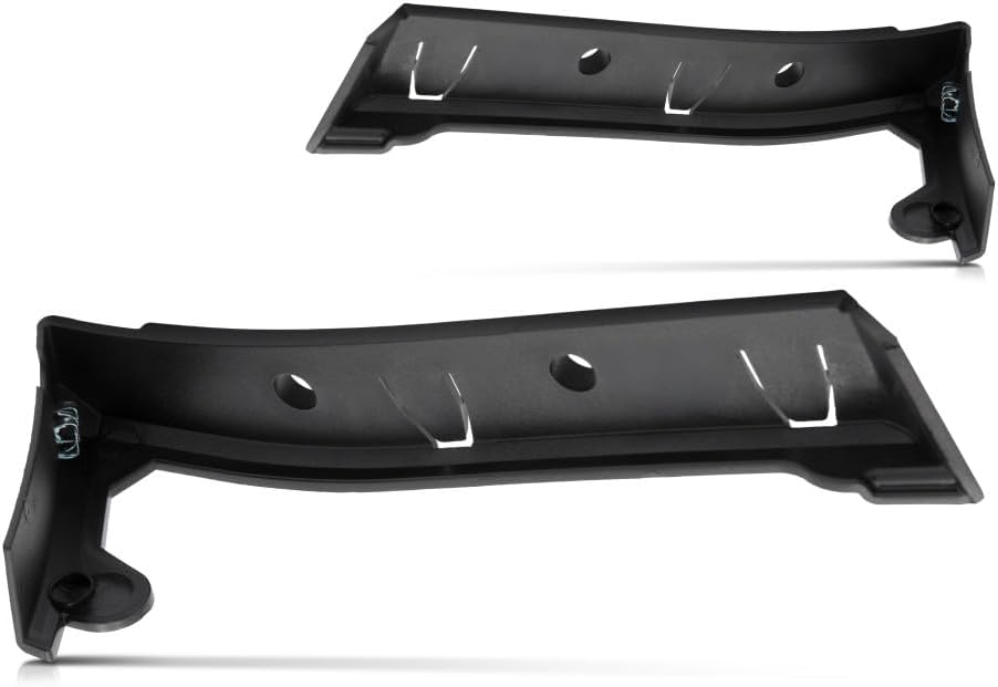 For GMC Yukon 2007 08 09 10 11 12 13 2014 Bumper Cover Bracket Driver and Passenger Side | Pair | Front | Made of ABS Plastic | Slide Bracket | Replacement For GM1032110, GM1033110 | 15-5786, 15-5787