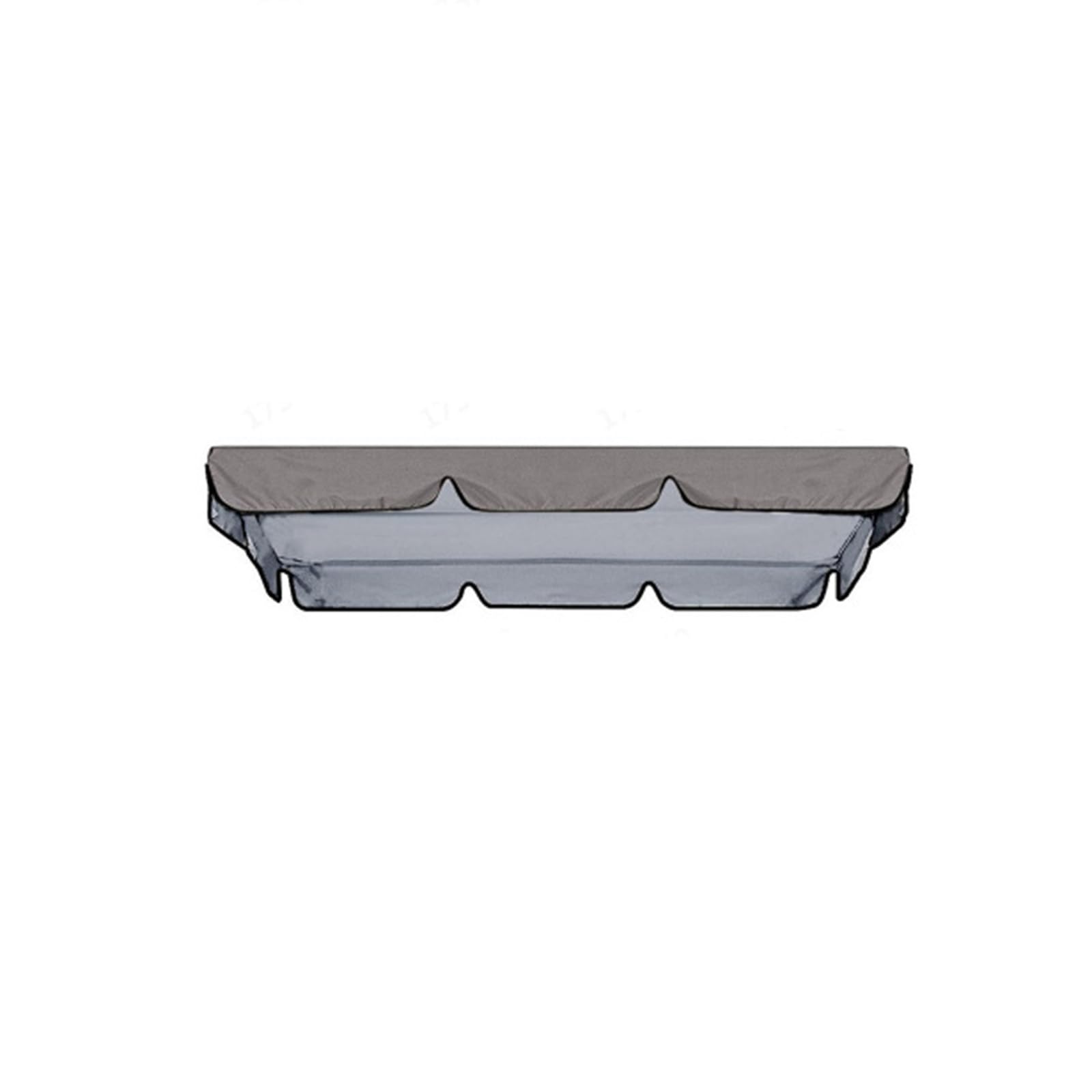 BBTISG Swing Chair Canopy Replacement, 2 Seater Garden Swing Chair Cover Garden Furniture Cover Outdoors for Top Hammock Porch Top (Grey)