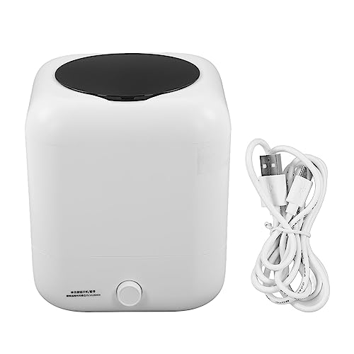 Tihebeyan Mini Lavadora, Lavadora Portátil Recargable USB con Función de Tiempo para el Dormitorio de Apartamentos RV