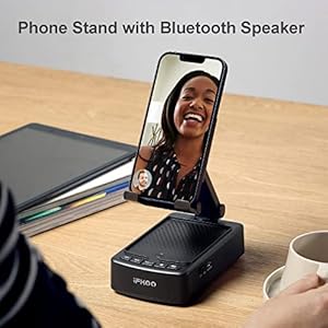 Gifts for Men Women Phone Stand with Bluetooth Speaker BT53 Gifts for Him Dad Who have everything Phone Holder with Wireless Speaker for iPhoneAndroidTablet Tech GadgetsBirthday Gifts for Men
