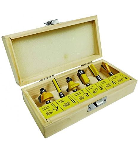 Jogo de Fresa para Madeira 06 peças Titanium