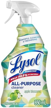 Lysol All Purpose Cleaner Trigger Spray, Green Apple Scent, 650 mL
