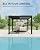 10x10 FT Louvered Pergola Aluminum Outdoor Pergola with Adjustable Roof and Drainage System, Reinforced Frame for Patio Deck Garden Yard