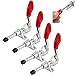 Produktbild 4 Stück Schnellspanner Set, Kniehebelspanner, Push Pull Toggle Clamp, Waagrechtspanner, Knebelklemme, Vertikale Clamp, Schnellspannwerkzeug, für Maschinenbetrieb, Zimmerei, Schweißen