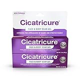 Cicatricure Face & Body Scar Gel, Reduces The Appearance of Old & New Scars, Stretch Marks, Surgery, Injuries, Burns and Acne, 1 Ounce- Pack of 2