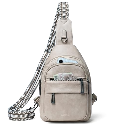 7L Sling Bag for Women Crossbody Bag Sling Purse Fanny Packs Vegan Leather Chest Bag Trendy Handbag Travel Anti Theft