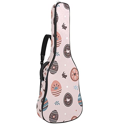 Sac à dos pour guitare électrique 106 cm aux motifs d'œufs de Pâques