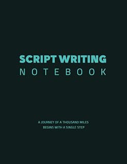 Script Writing Notebook - A journey of a thousand miles begins with a single step: 200 Pages of Pre-Formatted Script Templates - 8.5" x 11" - Lined ... in addition to Video Planning Templates.