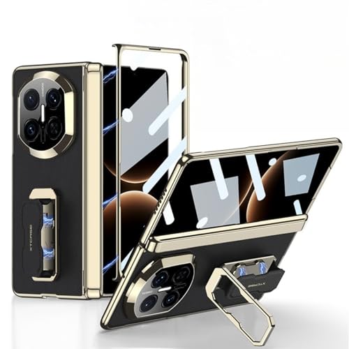 Coque Huawei Mate X7 en cuir noir avec protection 360 et support