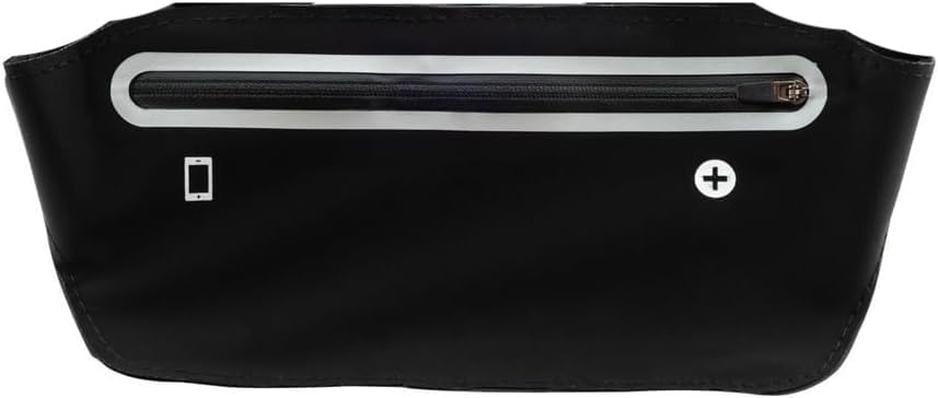 Pochete Esportiva de Corrida com Porta Celular, Antifurto, Impermeável, Preta