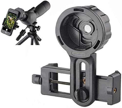 ZHTY Universal Cell Phone Adapter Mount Smartphone Quick Photography Adapter Mount Compatible Monocular Binocular Spotting Scope Telescope Microscope, Record The Nature The World Telescope