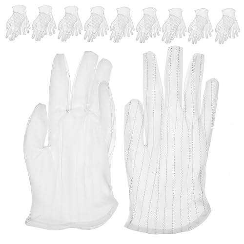 ARTIBETTER 10 Pack for Women Dust-Free Moisture Gloves Protective Stage Performance