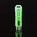 RovyVon A5 Nichia LED Mini Flashlight, 350 Lumens, Aurora Fluorescent Green Shell, High CRI with Reading Light & Red Signal Light for Keychain EDC Utility (A5: Red Flash)