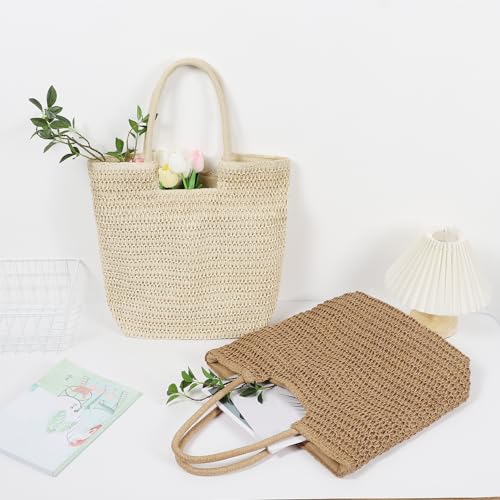 Bolso tejido playa para mujer estilo boho miniatura 7