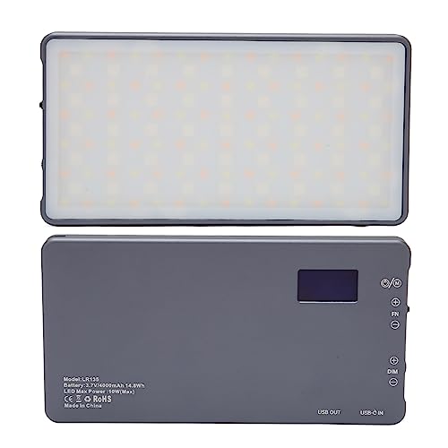 LED Fotografieleuchte, Fotografie Videobeleuchtung mit 1000 Lm Lichtstrom, On Camera Videoleuchten für Porträtfotografie, Fotobeleuchtung, Campingbeleuchtung, Nachtlauf