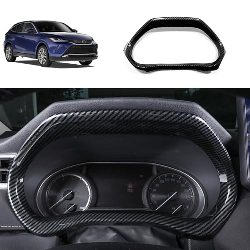 TERDARAY トヨタ 新型 ハリアー/ヴェンザ 80系 2020年6月~ Harrier 専用 コンソールパネル メーターパネルカバー メーターパネルガーニッシュアクセサリー 内装パーツ ABS樹脂製 1PC(カーボン調)