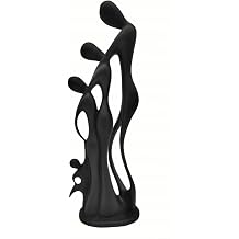 MORIN Modern Family Sculpture with 2 Son 35 cm Black