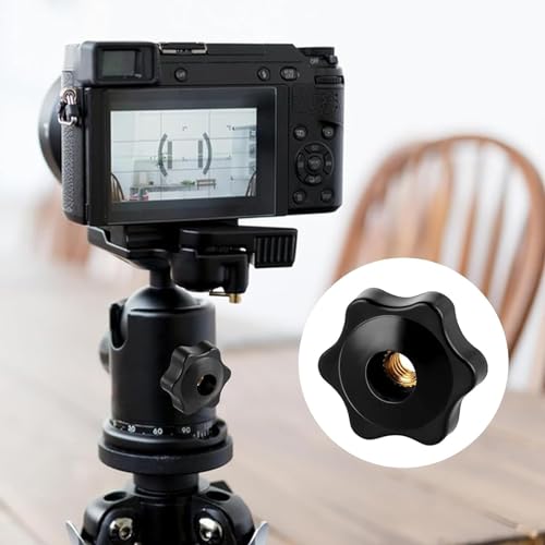 ElevaPulse 20 Stück Sterngriffmutter M8, Innengewinde Klemmknopf, Rändelmutter, M8 Flügelmutter, Sterngriffschraube M8, Rändelgriffmuttern für Mechanische, Industrie, Möbel, Elektronische Ausrüstung ﻿