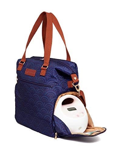 Sarah Wells Lizzy Breast Pump Bag - Compatible with Spectra, Medela, and More - Insulated Cooler Pocket (Deco) - Thumbnail 2