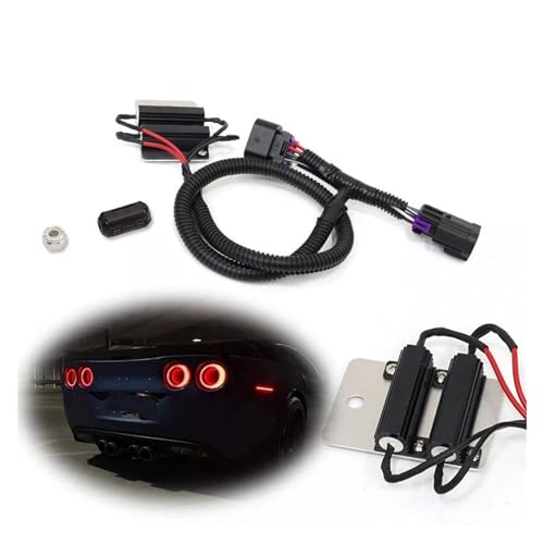 Décodeur et anti-clignotement feux arrière LED Corvette C6 lentille rouge - 2