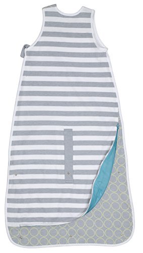 Love To Dream Inventa Sleep Bag/Wearable Blanket with Unique Vented Cooling System, Luxurious Super-Soft Cotton, Stylish Fashion Design, 1.0 TOG, 4-12 Months, Lemon