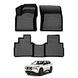 T TGBROS Custom Fit Floor Mats for Nissan Rogue 2021 2022 2023 All-Weather Floor Mat Liners Front &