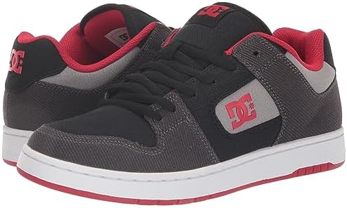 DC Men's Manteca 4 Zero Waste Low Top Skate Shoe, Black/Grey/RED, 12 | Image 6