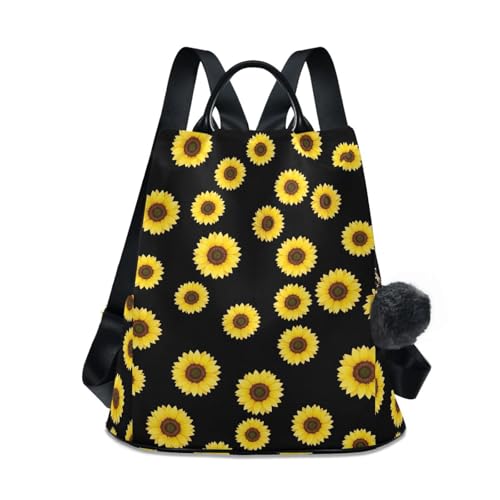 Sac à dos tournesol vintage idéal pour le transport quotidien