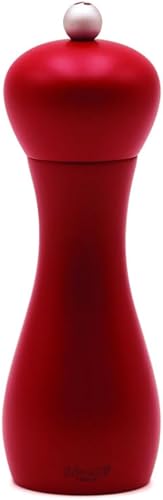 Miniatura 1 de Bisetti Rimini - Molinillo de pimienta mate, 7.10 pulgadas, color borgoña