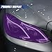 ZIMISI 11.88×48 Inches Car Headlight Tint Film, Self Adhesive Vinyl Wrap Protector Film, Cuttable Car Tint Sticker, Auto Modification Cover for Headlight, Taillight, Fog & Brake Light (Purple)