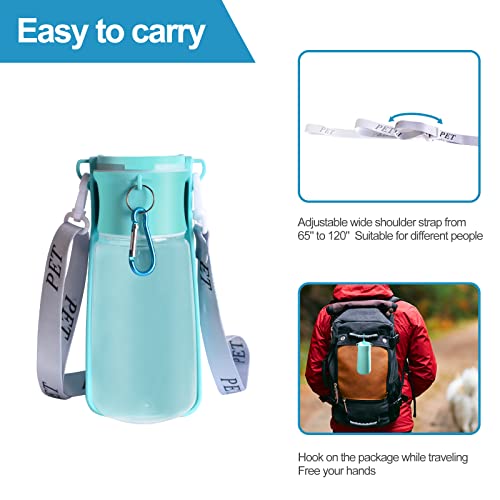 Portable Dog Water Bottle Shafgo 19 Oz Large Pet Travel Water Dispenser No Spill For Walking Dishwasher Safe #TOP3