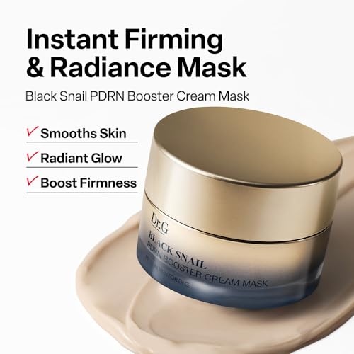 Dr.G Black Snail PDRN Booster Cream Face Mask - Collagen Overnight Mask for Firmer, Moisturized, Glass Skin - Wash-Off or Leave-On Formula - Plumping, Smoothing Korean Skin Care - 1.69 fl oz — view 2