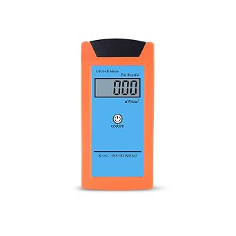 UV Light Meter Handheld Combined Ultraviolet UVA & UVB Digital Illuminance Meter with 2 Inch Digital Display,Portable UV-AB Light Tester for Reptile Bulb,Car Solar Film UV Test