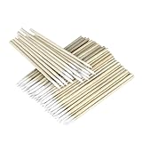 Microblading Lot de 100 cotons-tiges avec pointe pointue pour tatouage, sourcils, beauté, maquillage, ongles (bambou)
