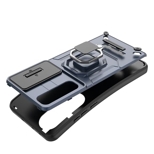 Image of TPU+PC Camshield Pro Case With Slide Camera Protection And Ring Stand Bumper Back Case Cover For OnePlus Nord CE4 (Black)
